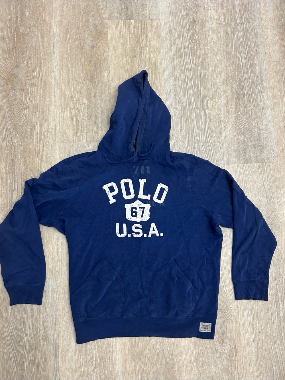 Polo Ralph Lauren Polo 67 U.S.A Navy Hoodie XXL